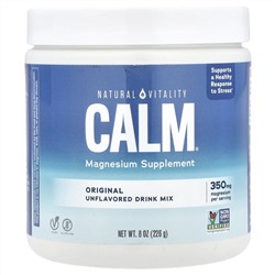 Natural Vitality, CALM®, смесь для приготовления добавок с магнием, оригинальная (без добавок), 226 г (8 унций)