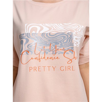 940/1 Футболка  "Пудра"