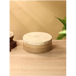 Банка для сыпучих продуктов, 16×16×7.5 см, бамбук