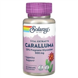 Solaray, Vital Extracts, экстракт караллумы, 500 мг, 30 растительных капсул