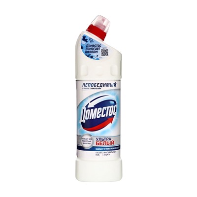Гель для сантехники Domestos "Ультра белый", для унитаза, 1 л