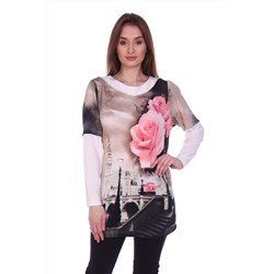 249 Туника "Розовая роза"