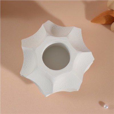 Подставка для благовоний, конусов «Грани», белый 7.5×7.5×5 см,