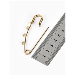 Булавка для подвесок PO-065 №04, (набор 2 шт.) 65×5 мм, цвет золото