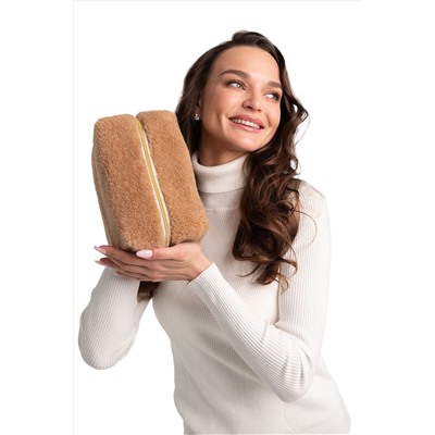 Косметичка меховая Тедди кемел