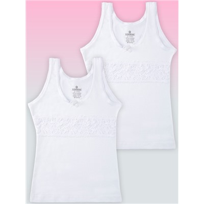 4935-01 Майка для девочки белая (BAYKAR)