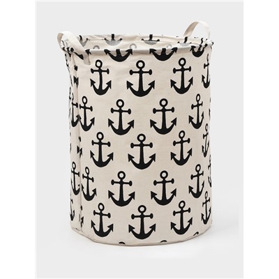 Корзина для белья Доляна «Якорь», 40×40×48.5 см, МИКС