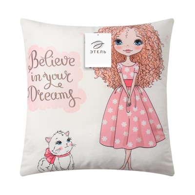 Наволочки декоративные набор 2 шт. «Этель. Девичьи истории», 40×40, велюр