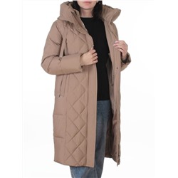 8353 BEIGE Пальто зимнее женское (200 гр. холлофайбер)