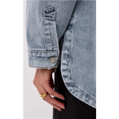 Куртка джинс F412-1249 l.blue