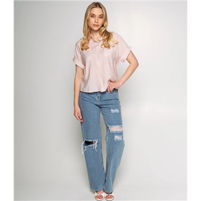 Рубашка #КТ807 (5), пудровый