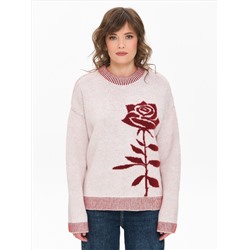 Джемпер вязаный с длинными рукавами