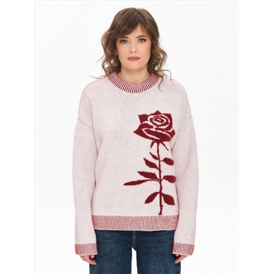 Джемпер вязаный с длинными рукавами