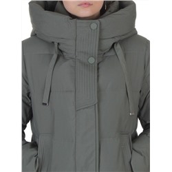 8312 GREEN Пальто зимнее женское (200 гр. холлофайбер)