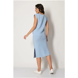 Юбка И 027/голубой