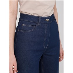 Джинсы прямые серо-синего цвета