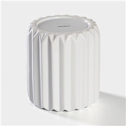 Банка для сыпучих Доляна «Золотой зайка», 1.1 л, 12.5×23 см, керамика, белая