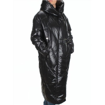 22-203 BLACK Пальто зимнее женское (200 гр. тинсулейт)