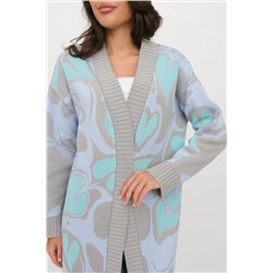 Кардиган Д 3443/серо-голубой