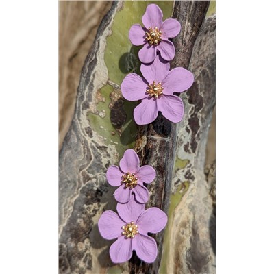 Ab.Zapatos • 3106-8 • lavanda+Pendientes flores PA3768 lila