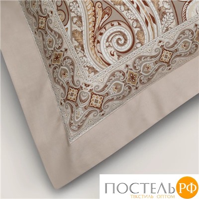 TOGAS АЛЬКАН коричн КПБ 145х200-2/240х270/50х70-2, 5 пр, роял сатин