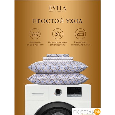Estia ЭБЕРТ Простыня на резинке 160х200х30, 1 пр, хл.