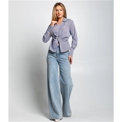 Блуза #КТ2698, тёмно-синий