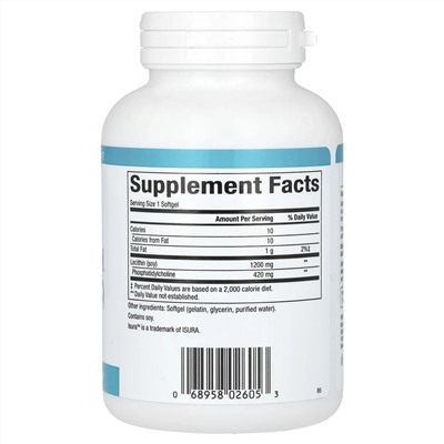 Natural Factors, фосфатидилхолин (ФХ), 420 мг, 90 мягких таблеток