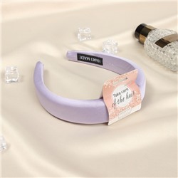 Ободок для волос QF «Жаннет», классик глянец, 3 см, сиреневый