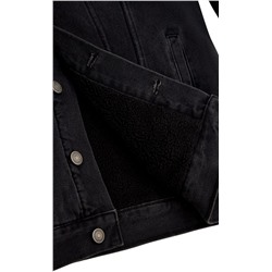 Куртка джинс утепл F021-1370-01W retro black