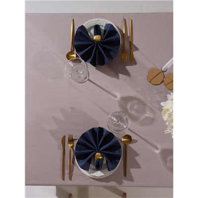 Набор салфеток с декоративными кольцами «Этель» Grey pleasure, 40×40 см - 4 шт., 100% хлопок, саржа 190 г/м²