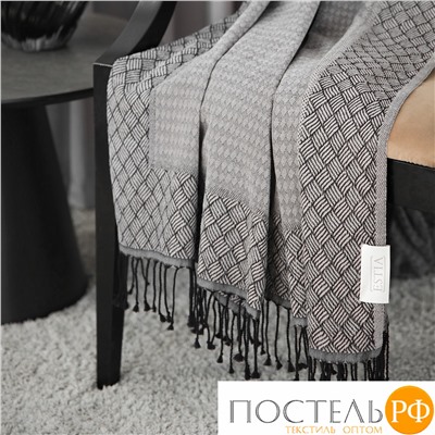 Estia НИКОЛЕТТ Плед сер. 140х180 см, 1 пр., 100% хлоп., 205 гр/м2