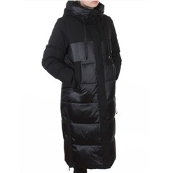 A81 BLACK Пальто зимнее женское (200 гр. холлофайбер)