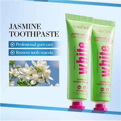 Набор зубных паст ассорти 5 вкусов Sadoer WHITЕ, 5 шт. * 30 гр.
