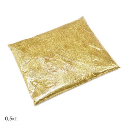 Глиттер золотой / 256-1/96 /уп 1/ 500 г