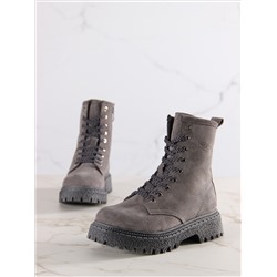 Ботинки ED'ART 327.22511'gr.Серый замок замша
