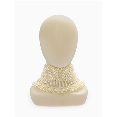 Колье-чокер жемчуг «Богема», d=8, 10, 12, белое