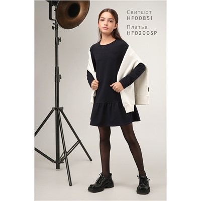 Платье из футера для девочки Happyfox