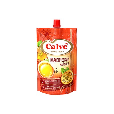 «Calve», майонез «Классический» 50%, 400 г