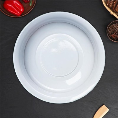 Таз для бани эмалированный, 10 л, голубой