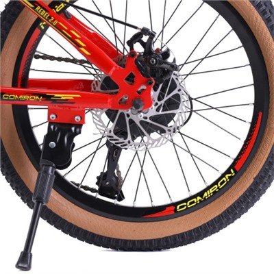 Велосипед 20" рама 12" 7sp COMIRON REBEL ригид красный