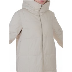 9917 LT. BEIGE Пальто зимнее женское (150 гр. холлофайбер)