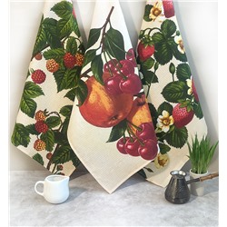 Набор полотенец  вафельных - 50х60 см( 3 шт) ПВ-29336 вид 1