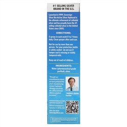 Sovereign Silver, Bio-Active Silver Hydrosol, натуральный назальный спрей, средство для облегчения заложенности носа, 10 част./млн, 59 мл (2 жидк. унции) (10 част./млн в 5 распылениях)