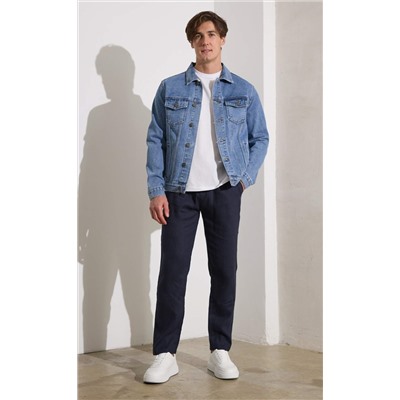 Куртка джинс P011-1336Rus middle blue