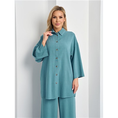 Рубашка льняная свободная