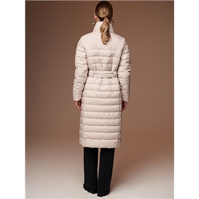 Пуховик женский светло-бежевый