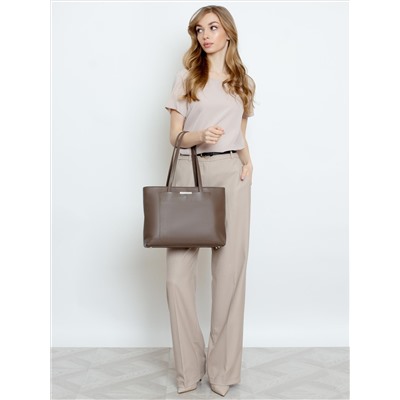 Женская кожаная сумка Richet 3195LN 612 Тауп