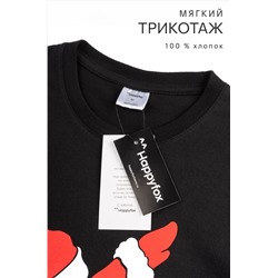 Хлопковая футболка Happyfox