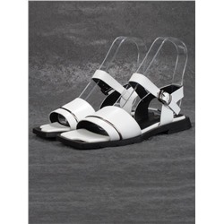 08-PEY183-1 WHITE Босоножки женские (натуральная кожа)